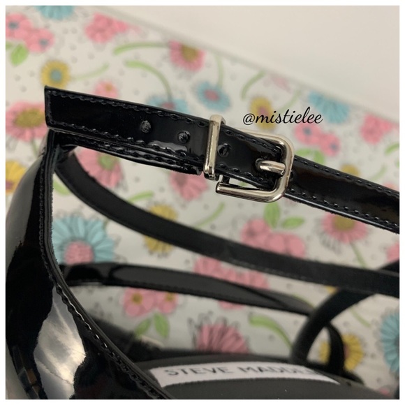 STEVE MADDEN Open Toe Criss Cross Ankle Sandal Shoe FAIMA Adjustable Size 8M - Picture 14 of 14